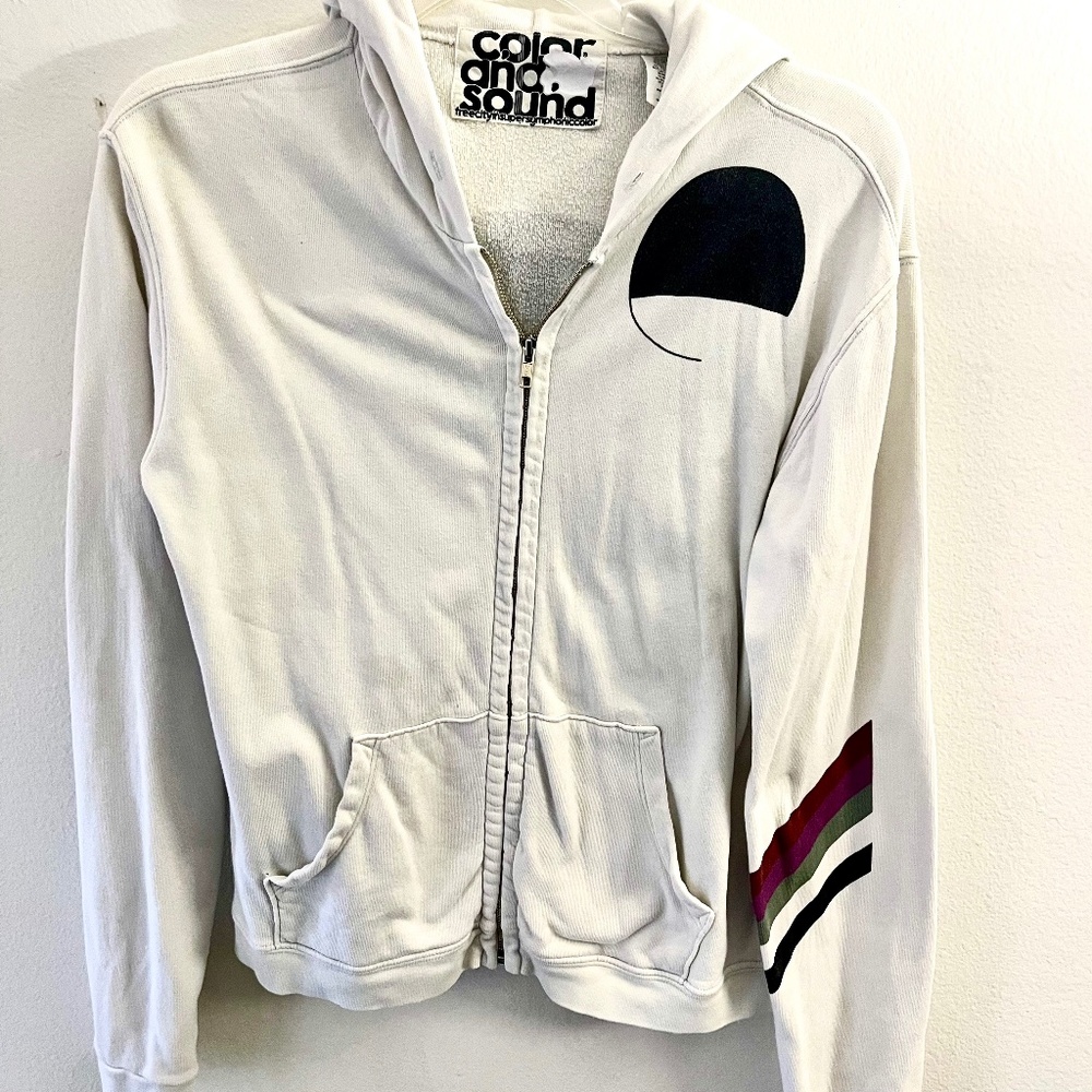 Free City "Color and Sound In Super Symphonic Color" Zip-Up Hoodie – 3XL